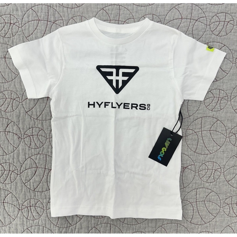 NWT LIV Golf HYFLYERS GC White Logo T Shirt Phil Mickelson / Youth Kids Small
